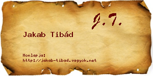 Jakab Tibád névjegykártya